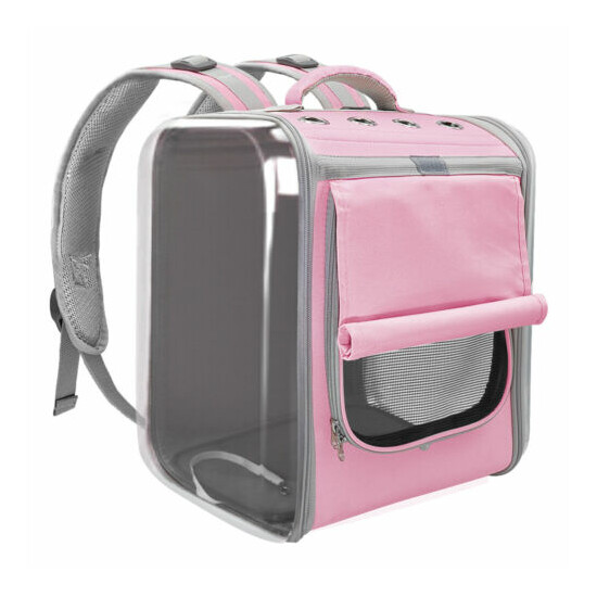 Pet Cat Dog Carrier Backpack Airline Approved Portable Mesh Travel Handbag Cage image {3}