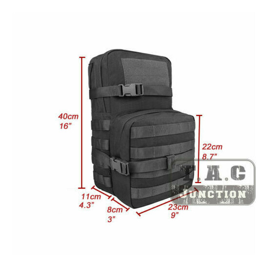 Emerson Tactical Modular Assault Backpack Pack w/ 3L Hydration Bag Water Carrier Thumb {3}