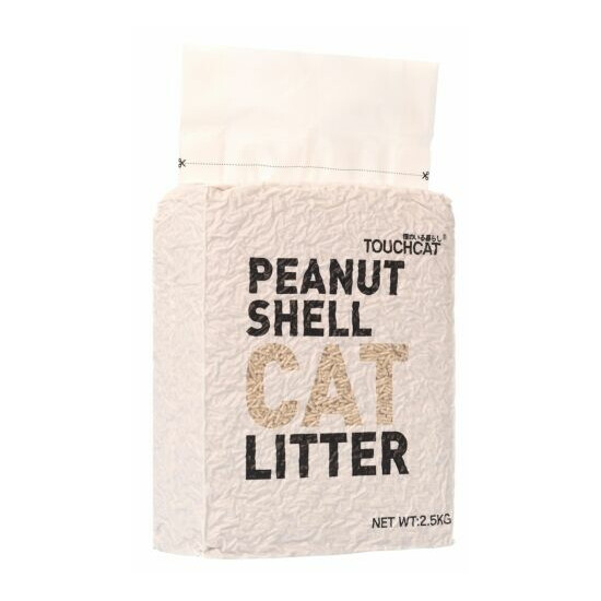 Touchcat ® High-Clumping Eco-Friendly Peanut Shell Kitty Cat Litter image {1}