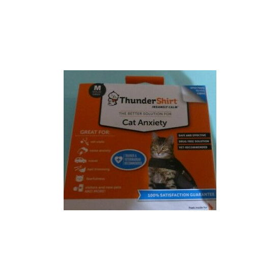 ThunderShirt Cat Anxiety Size: M solid gray  image {1}
