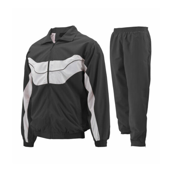 Men's Casual Running Working Out Jogging Gym Fitness Straight Leg Tracksuit Set image {3}