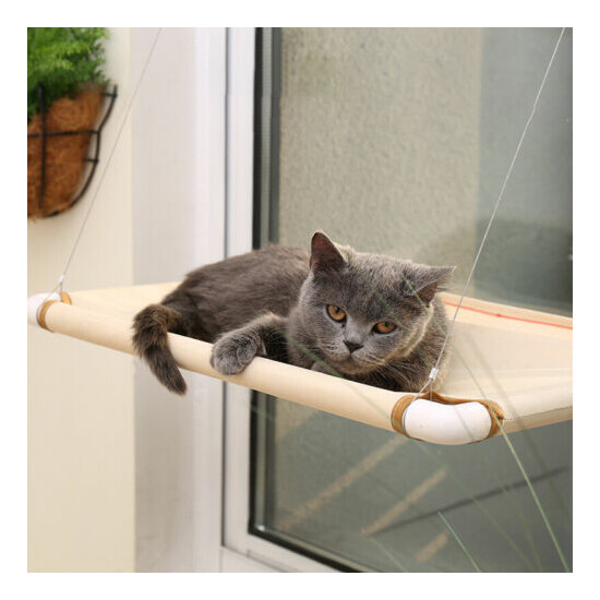 Window Mounted Pet Cat Durable Seat Hammock Perch Bed Sunshine Cushio image {2}