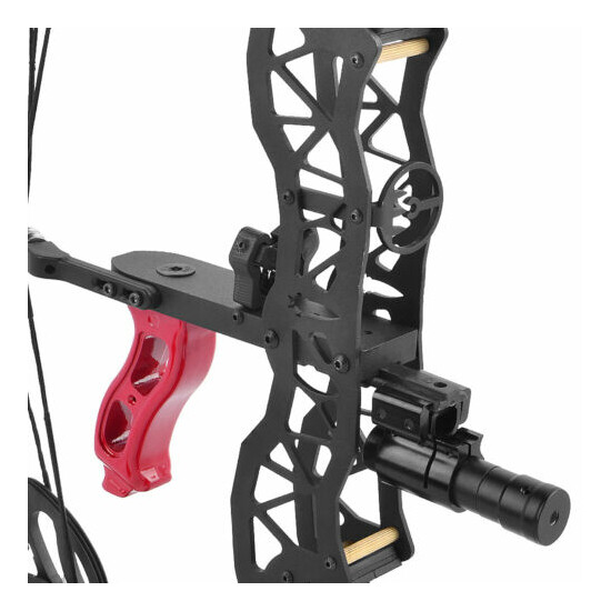 16" Mini Compound Bow Arrow Set 25lbs Fishing Hunting Archery Right Left Hand image {4}