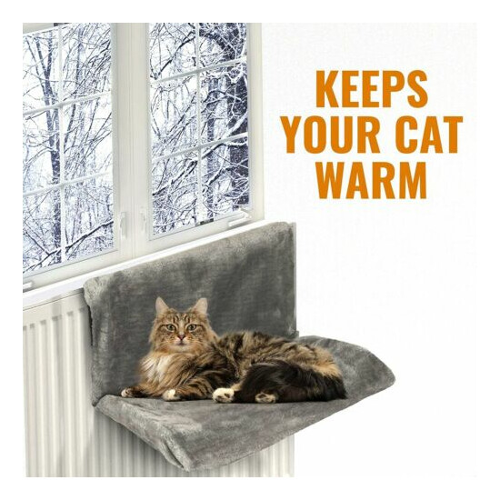 Cat Bed Window Sill Cat Sofa Hammock For Cat Kitty Hanging Bed Pet Bed Seat US image {8}