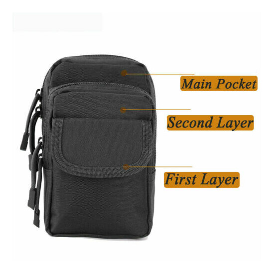 Tactical Molle Pouch EDC Multi-purpose Belt Waist Pack Bag Utility Phone Purse image {7}