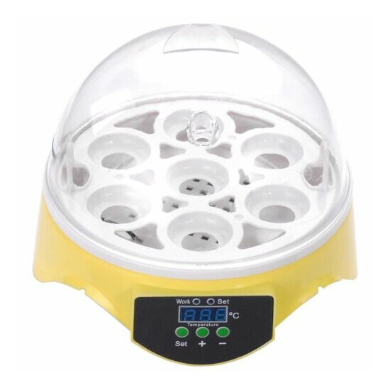 Automatic Egg Incubator 7 Digital Clear Hatcher Egg Turning Temperature Control image {1}