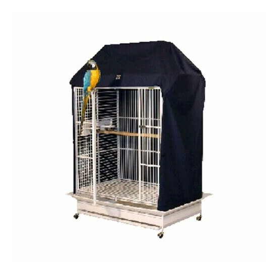 Universal 20" x 18" High Quality Play Top Bird Cage Cover, Black – 2018PT image {2}