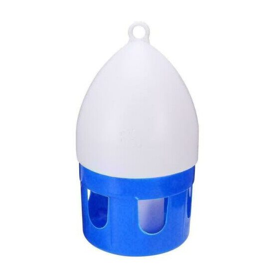 Pet Bird Water Drinker Feeder 6l Pigeon Handle Plastic Pot Container Supplies image {1}