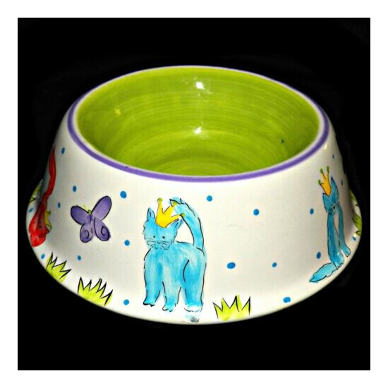 2002 Hausenware Royal Little Prince Kitty Cat Pet Food Feeder Dish Water Bowl image {4}