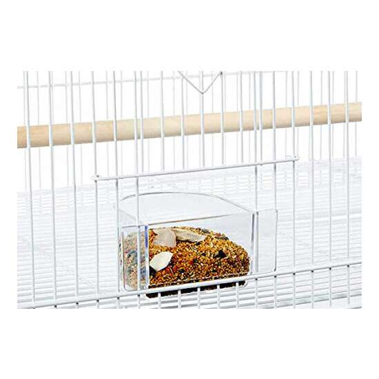 30" Large Aviary Breeding Finch Parakeet Finch Flight Bird Cage With Divider image {4}