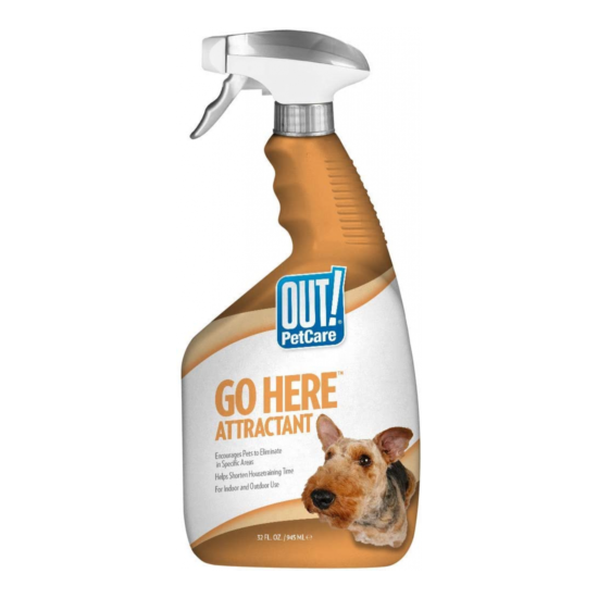 OUT! PetCare Go Here Attractant Indoor and Outdoor Dog Training Spray |...  image {1}