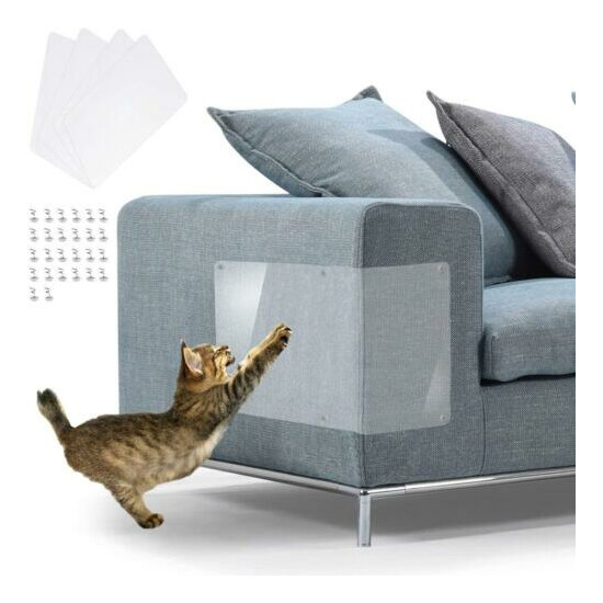 4Pcs Cat Scratcher Sofa Scraper Tape Scratching Post Furniture Couch Guard Prote image {1}