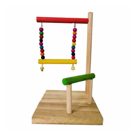 Bird Parrot Perch Stand Birds Chew Toys For Small to Large Birds Parrots image {6}