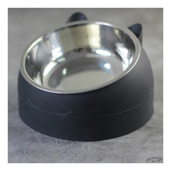Pet Dog Cat Food Bowl Water Bowl Feeder Dish Elevated Stand Bowls* image {3}