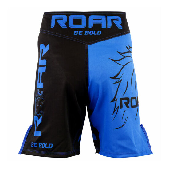 ROAR Mma Shorts Ufc Kick Boxing Muay Thai Grappling Cage Fight Training Shorts image {19}