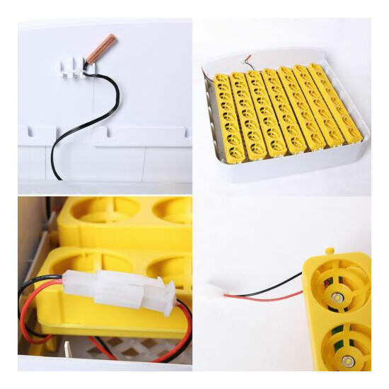 V0 56 Eggs Digital Automatic Incubator LED Turner Poultry Chicken Duck Bird New image {8}