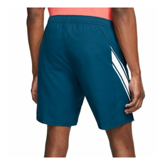 Men's Nike Dry 9" Tennis Shorts Teal Athletic Training 939265-432 Size L Large image {3}