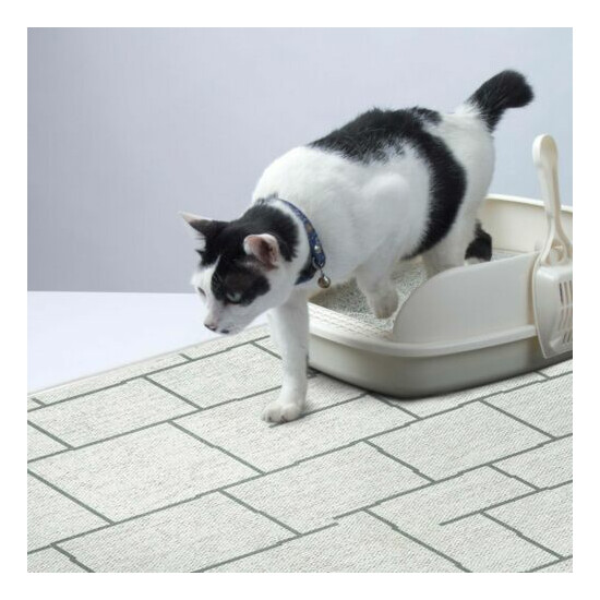Ultra-Thin Cat and Dog Litter Mat for Litter Box - Feeding Mat - Pet Mat image {3}