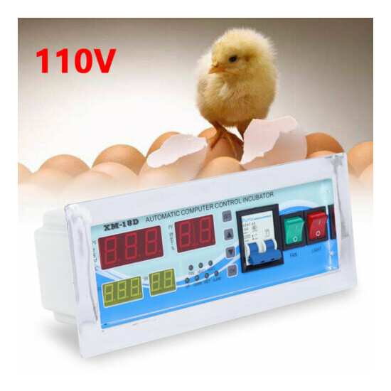 Automatic Thermostat Temperature Humidity Controller Digital Incubator XM-18D  image {3}