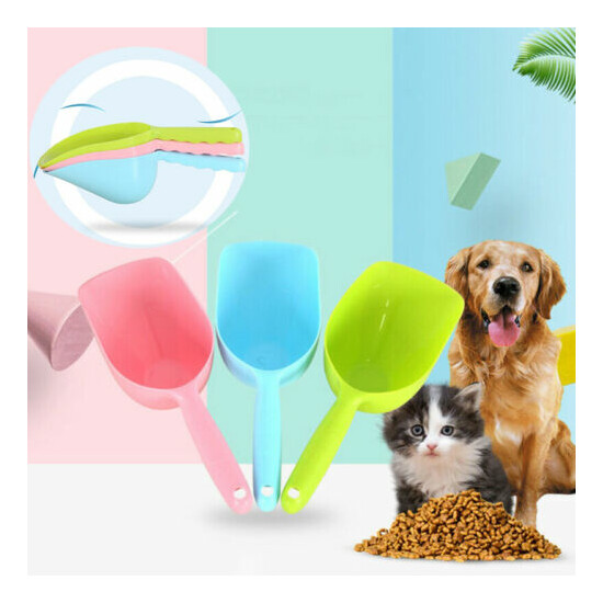 Feeding Feede Food Food Scooper Spoon Pet Cat Dog Scoop Plastic Pet Cat Dog image {1}