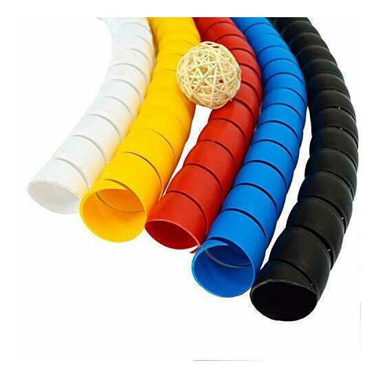 32.8ft Wire Protector Sleeve Covers 5 PCS/Pack 32.8ft in Total 10mm Width image {1}