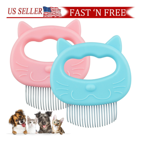 Pro Pet Cat Dog Massage Shell Comb Grooming Hair Removal Shedding Cleaning Brush image {1}