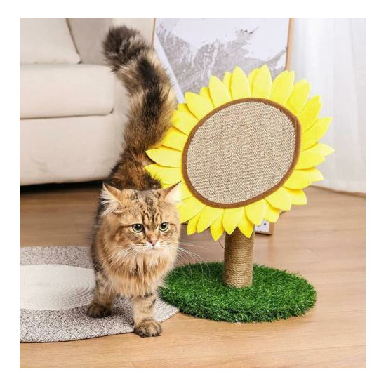 Lovely Caves Sunflower Cat Scratching Post Cat Scratcher Cat Tree image {6}