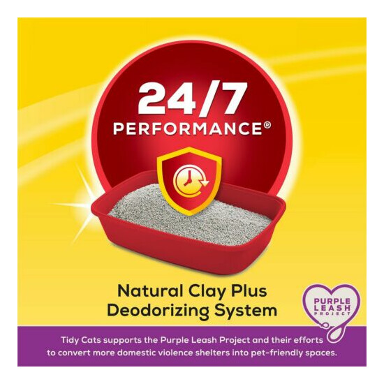 Tidy Cats 24/7 Performance Scented Clumping Clay Cat Litter 40 lb (2-20-lb jug) image {3}