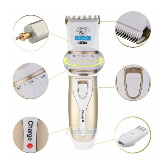 NEW Electric Animal Pet Dog Cat Hair Trimmer Shaver Razor Grooming Quiet Clipper image {3}