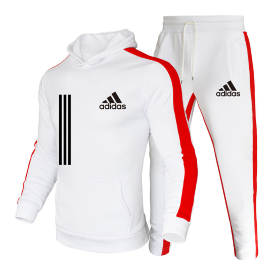 Hoodies + Sweatpants Track Suit Comfy Jogging outdoor Sportswear Gym Casual Mens image {9}