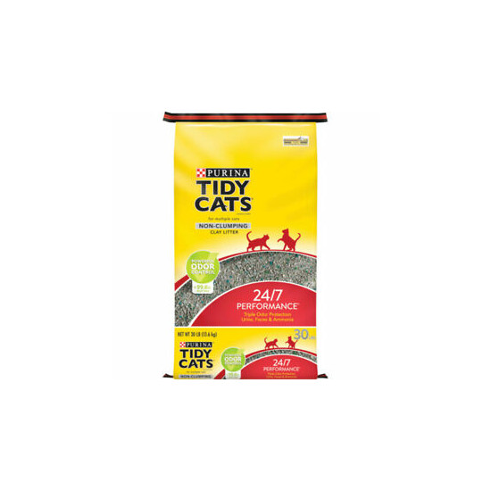 Tidy Cats Non Clumping Cat Litter 24/7 Performance 30lbs. image {1}