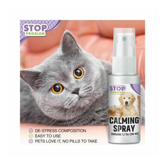 Beloved Pets Pheromone Calming Spray for Cats (50ML) with Long-Lasting Effect... image {4}