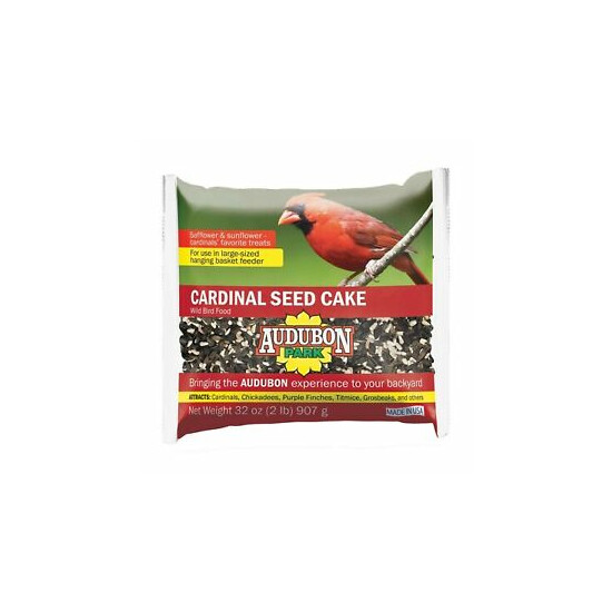 Audubon Park 13189 Cardinal Blend Seed Cake Wild Bird Food, 4-Pack image {1}