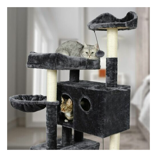 68 inches Multi-Level Cat Tree Cat Tower Condo Pet Play House for Large Cats image {5}
