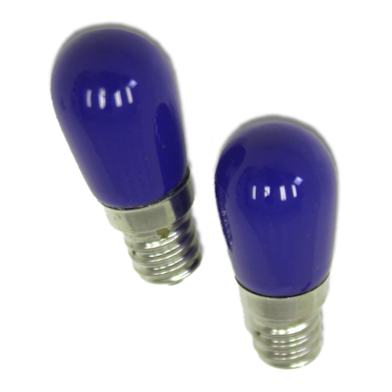 GQF Brooder LED Bulbs 12-volt for Electronics after 2020 season (pkg. of 2) Blue image {1}