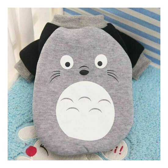 Small Totoro Pet Dog Cat Fleece Sweater Winter Costume Clothes image {3}