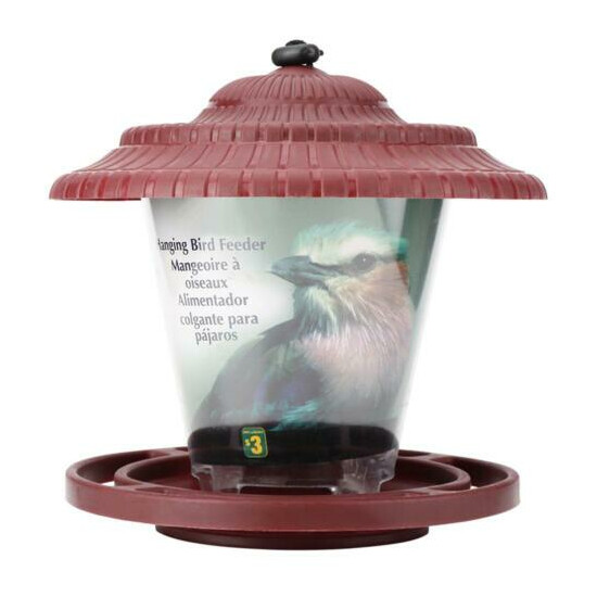 Bird Supplies Bird Food Container Bird Feeding Safe Hanging for Outdoor Birds HD image {1}