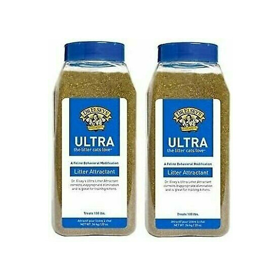 2 Pack! Dr. Elsey's Cat Attract Litter Additive (20 oz) image {1}