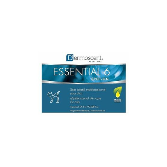 Dermoscent Essential 6 Spot-On Skin Care For Cats, 4 Tubes image {1}