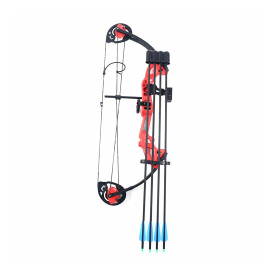Bow and Arrow Set Compound Kit Target Practice Archery Hunting Youth Outdoor image {6}