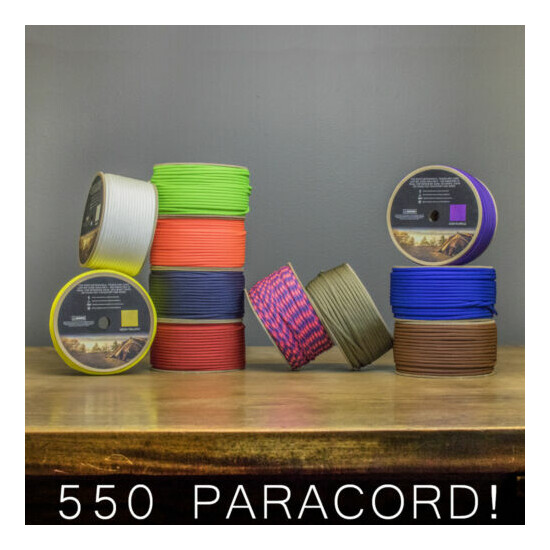 550 Paracord 500 ft SPOOL Parachute Cord Rope 7 Strand Survival Outdoor Camping image {1}