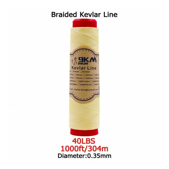 Kevlar Line Rope Braided 40-2000lbs Camping Fishing Assist Cord Made with Kevlar image {8}