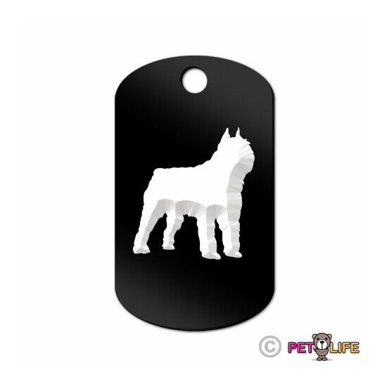 Bouvier Engraved Keychain GI Tag dog des Flandres Many Colors image {1}