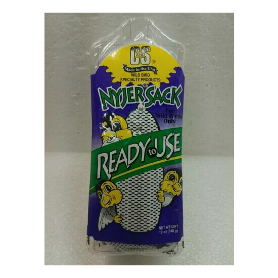 C&S ~Nyjer Sack ~ Hanging Bird Feed For Wild Birds (Only) ~12 Oz  image {1}