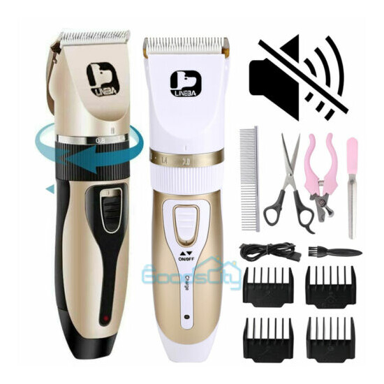 Quiet Pet Dog Cat Clippers Grooming Hair Trimmer Groomer Shaver Razor Clipper image {1}