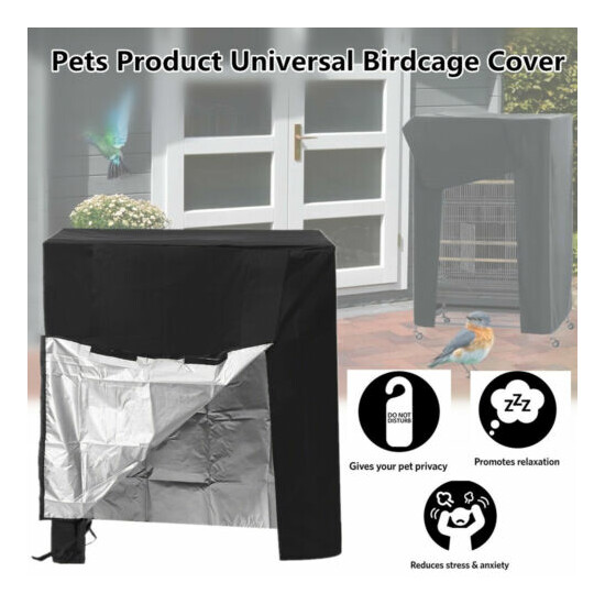 1PCS Large Bird Cage Cover Solid Parrot Pet Night Sleep Helper Dust Waterproof image {1}
