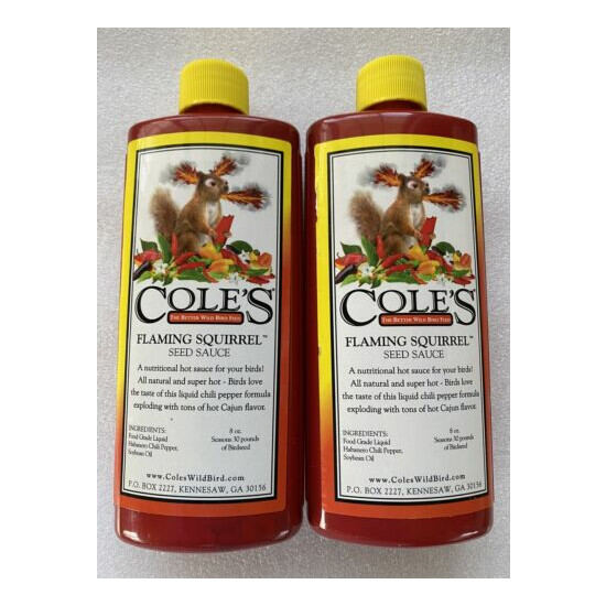 2 Pack Cole's FS08 Flaming Squirrel Seed Sauce 8-Ounce image {3}