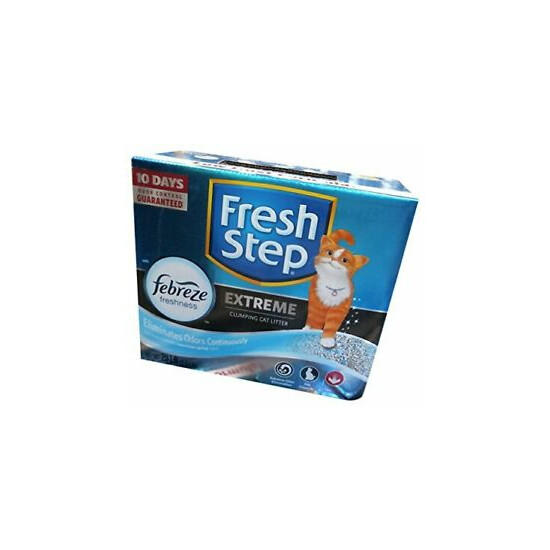 Fresh Step Extreme Scented Power Of Febreze Mountain Spring Clumping Cat Litter image {1}