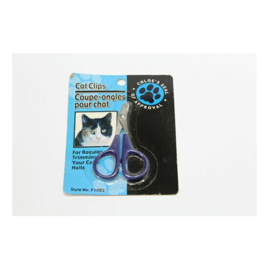 Cat Clips Nail Clippers Grooming Trim Cat Kitten Claws Style P1003 Blue NEW image {1}