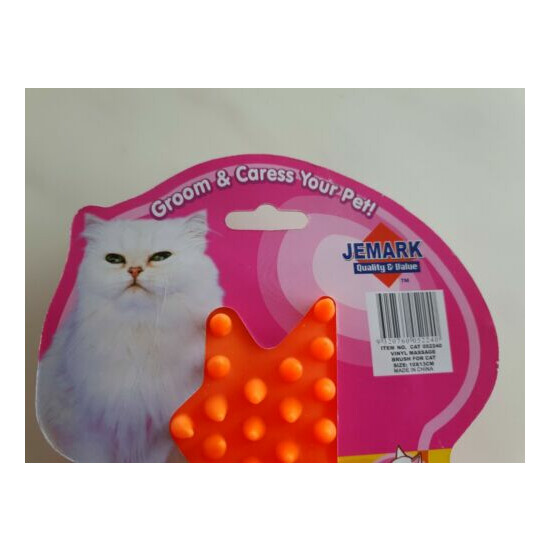 **** JEMARK Groom Rubber Brush for Cats - Soft & Strong 100 X 130mm *S1B24* image {8}